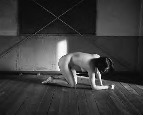 Nude Japanese Female Wearing Pointe Shoes Only — 16