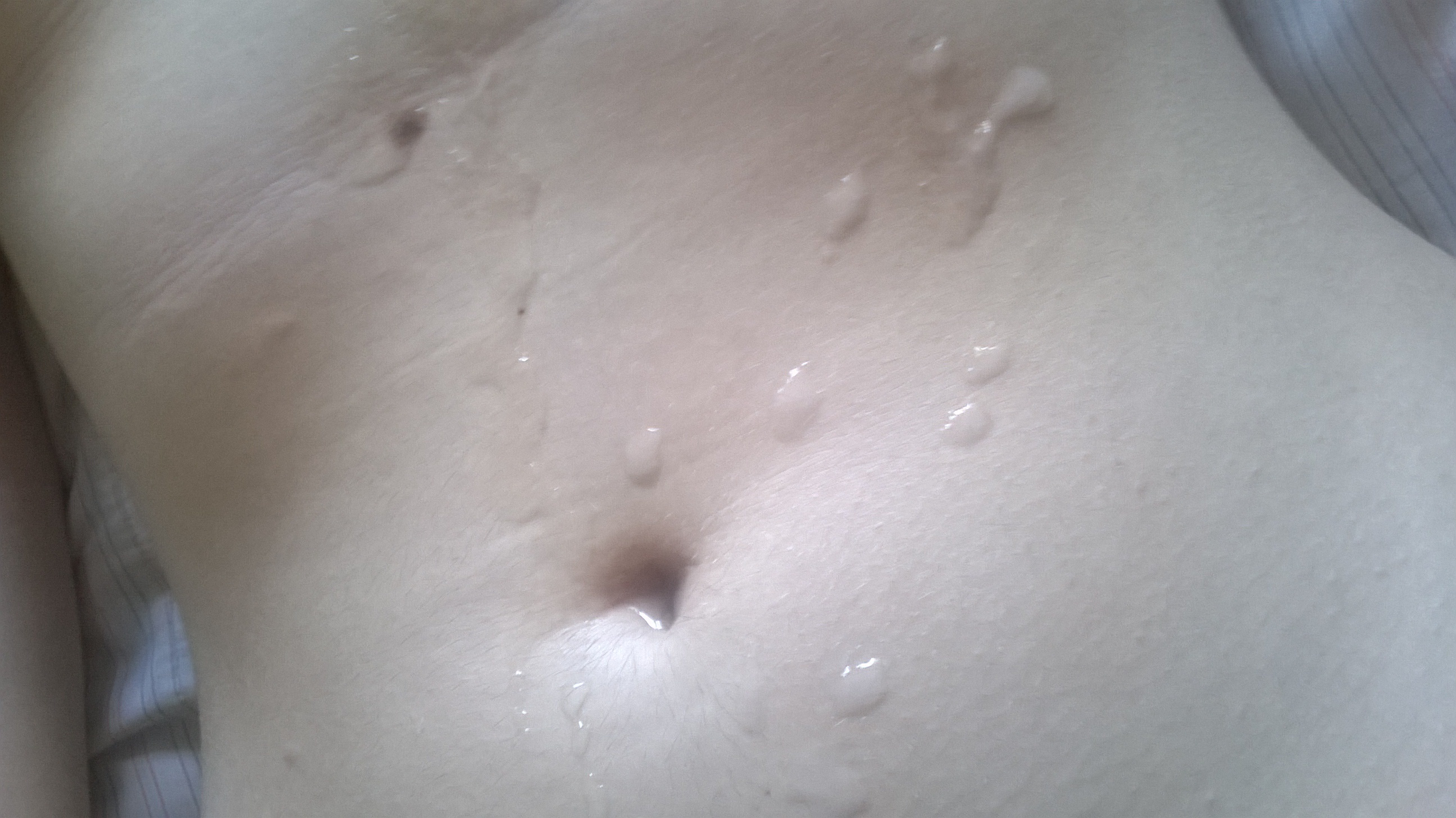 Cum on her stomach — 9